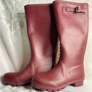 Polar Burgundy Rubber Rain boots. In great condition only wore once. (7 Women’s)